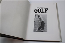 1987 'Great Moments In Golf' Book By Ian Morrison