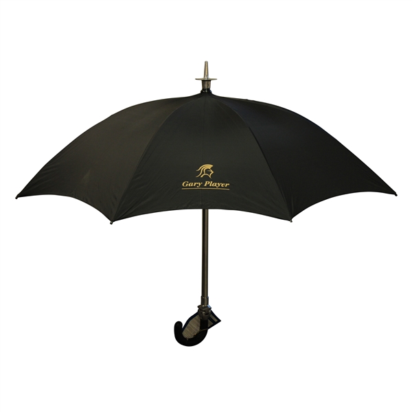 Black Gary Player Logo Umbrella