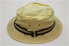 1974 Masters Tournament CBS Yellow Bucket Hat - John Derr Collection