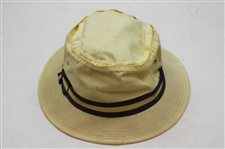 1974 Masters Tournament CBS Yellow Bucket Hat - John Derr Collection