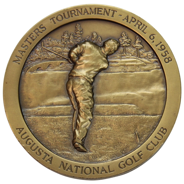 1958 Masters Tournament Arnold Palmer Commemorative Medallion