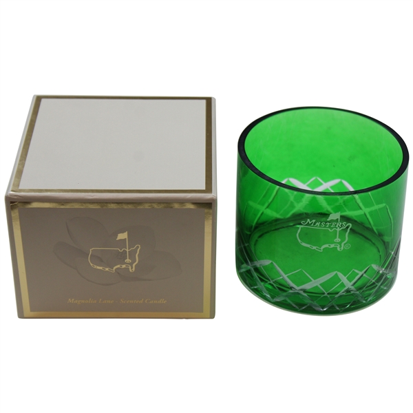 Augusta National GC Masters Limited Emerald Cut Glass Candle Holder w/Box