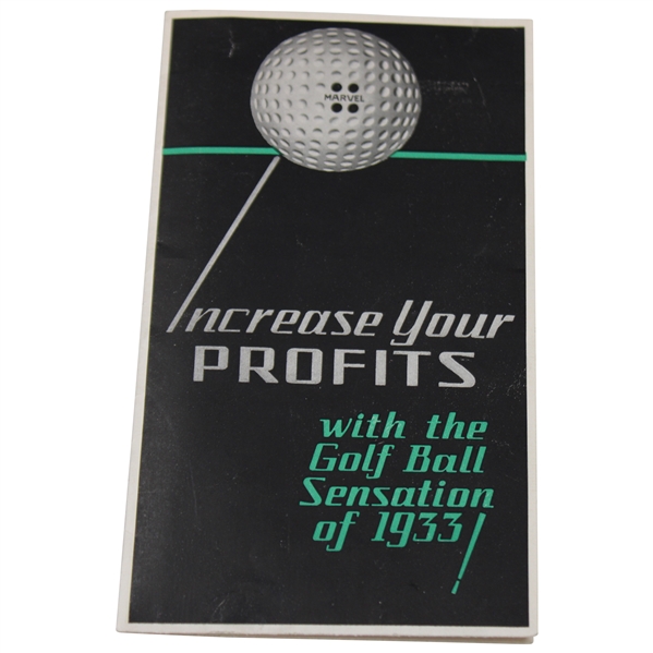 Worthington Ball Company 1933 Golf Ball Ad/Pamphlet