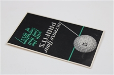 Worthington Ball Company 1933 Golf Ball Ad/Pamphlet