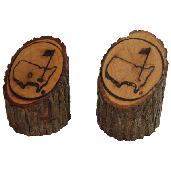 Augusta National Golf Club Unique Masters Tournament Logo Wood Bookends