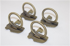 Augusta National Brass Members Napkin Holders Set of 4 - Rare