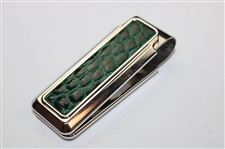 2007 Augusta National GC Masters Tournament Gift - Alligator Skin Money Clip in Box