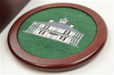 Four (4) Augusta National Clubhouse Smathers & Branson Coasters w/Box
