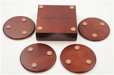 Four (4) Augusta National Clubhouse Smathers & Branson Coasters w/Box