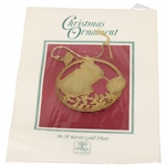 2002 Augusta National Golf Club 24 Karat Gold Plated Christmas Ornament in Original Package