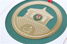 2006 Augusta National Golf Club Gold Tone 'Crow's Nest' Holiday Ornament in Original Package