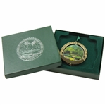 2010 Augusta National Golf Club 12th Green Golden Bell Christmas Ornament w/Box