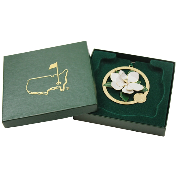 2011 Augusta National Golf Club Magnolia Flower Christmas Ornament w/Box
