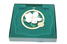 2011 Augusta National Golf Club Magnolia Flower Christmas Ornament w/Box