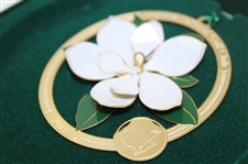 2011 Augusta National Golf Club Magnolia Flower Christmas Ornament w/Box