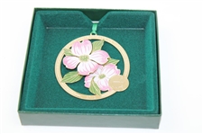 2012 Augusta National Golf Club Pink Dogwood Flower Christmas Ornament w/Box