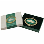 Augusta National Golf Club 24 Karat Gold Finish Clubhouse Christmas Ornament w/Box