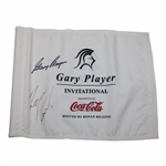 Gary Player & Ronan Keating Signed Gary Player Invitational Course Flag JSA ALOA