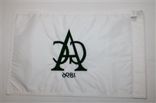 Aronimink Golf Club White with Green Logo Embroidered Flag