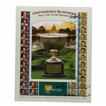 Gary Player & International Team Signed 2005 Presidents Cup Poster JSA ALOA