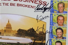 Gary Player & International Team Signed 2005 President's Cup Poster JSA ALOA