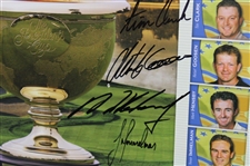 Gary Player & International Team Signed 2005 President's Cup Poster JSA ALOA