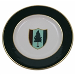 Pine Valley Golf Club Logo White with Green Border Syracuse China Porcelain Plate