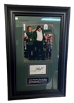 Jose Maria Olzabal Signed And Framed Cut Signature With 8x10 photo, JSA COA