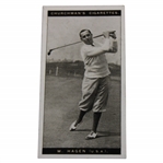 1927 Walter Hagen WA & AC Churchmans Famous Golfers Small Card #13