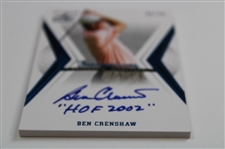 Ben Crenshaw Signed Leaf Inscriptions 'HOF 2002' Card 5/25