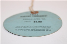 Seldom Seen 1971 Masters Tournament Friday Serviceman Ticket #16 w/Original String