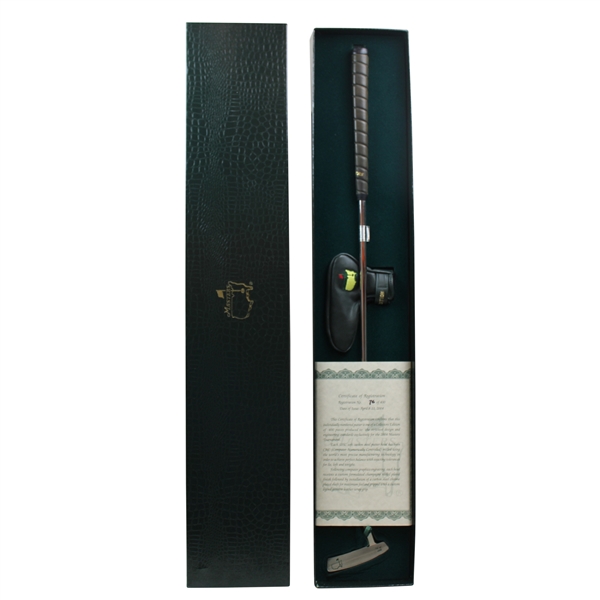 2004 Masters Tournament Limited Edition Putter #076/400 with Head Cover & COA in Box