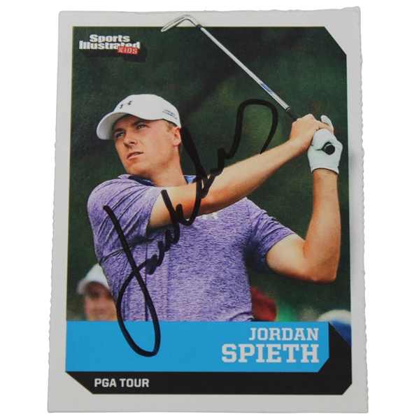 Jordan Spieth Signed Sports Illustrated For Kids Rookie Card #430 JSA ALOA