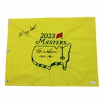 Tom Watson Signed 2023 Masters Flag w/Years Won & All My Best JSA #CB9604