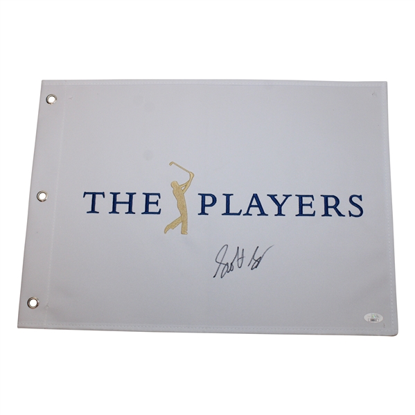 Scottie Scheffler Signed Undated The Players Flag JSA #CB69612