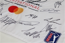 Scottie, Xander, Justin & Sixteen (16) PGA Stars Signed 2025 Arnold Palmer Inv. Flag JSA ALOA