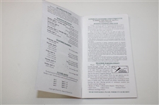 Adam Scott & Patrick Reed Signed 2013 Masters Spectator Guide JSA ALOA