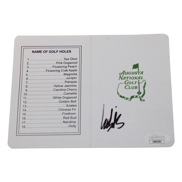 Ludvig Aberg Signed Augusta National Scorecard JSA #CB69595