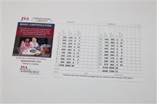 Ludvig Aberg Signed Augusta National Scorecard JSA #CB69595