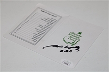 Jim Nantz Signed Augusta National Scorecard JSA #CB69596