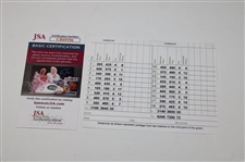 Jim Nantz Signed Augusta National Scorecard JSA #CB69596