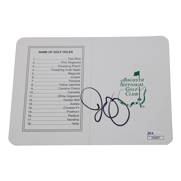 Rory McIlroy Signed Augusta National Scorecard JSA #I34607