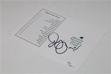 Rory McIlroy Signed Augusta National Scorecard JSA #I34607