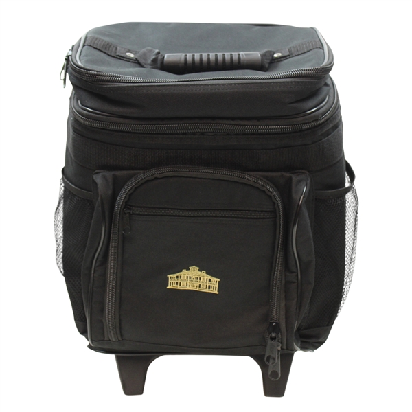Augusta National Golf Club Clubhouse Logo Black Cooler w/Sliding Handle & Wheels