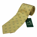 Augusta National Logo Yellow BTR/LF Tie w/Original Plastic & Tags