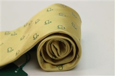 Augusta National Logo Yellow BTR/LF Tie w/Original Plastic & Tags