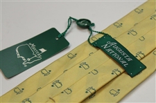 Augusta National Logo Yellow BTR/LF Tie w/Original Plastic & Tags