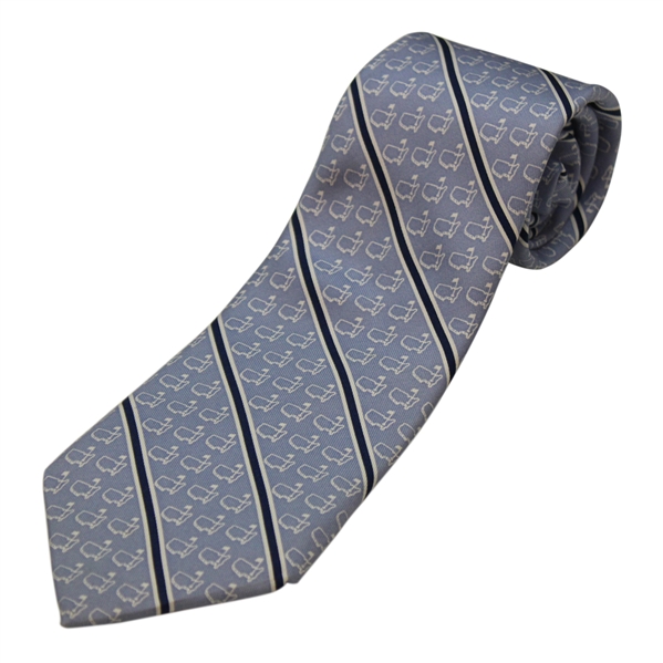 Augusta National Blue, Navy & White Striped Tie