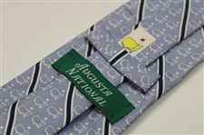 Augusta National Blue, Navy & White Striped Tie