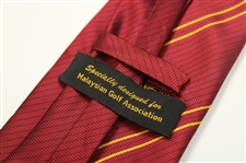 Red & Gold Malaysian Golf Association Tie